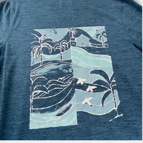 🆕 Nicklaus Men's Hoodie Performance Shirt | Eco Choice | Teal | Size S | NWT ♻️ - Picture 2 of 3